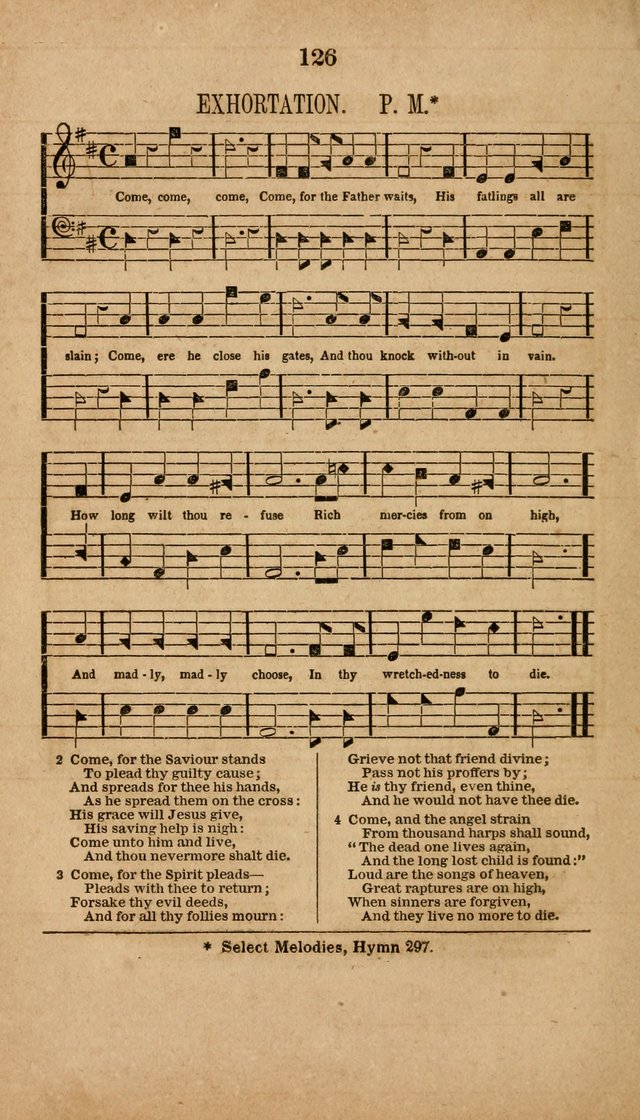 The Minstrel of Zion: a book of religious songs, accompanied with appropriate music, chiefly original page 126