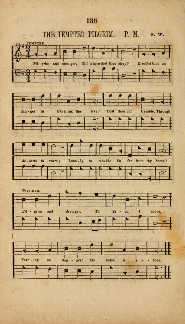 The Minstrel of Zion: a book of religious songs, accompanied with appropriate music, chiefly original page 136