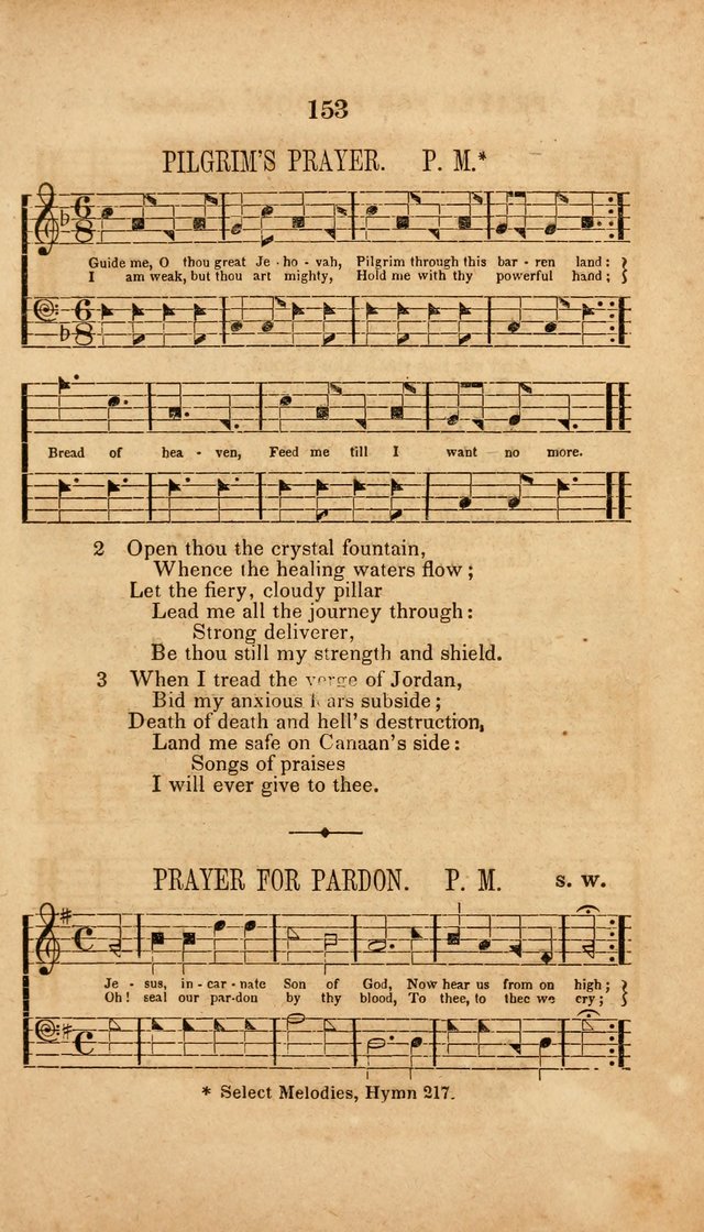 The Minstrel of Zion: a book of religious songs, accompanied with appropriate music, chiefly original page 153
