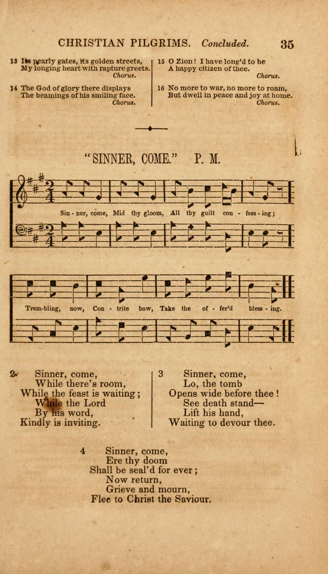 The Minstrel of Zion: a book of religious songs, accompanied with appropriate music, chiefly original page 35