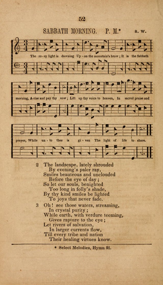 The Minstrel of Zion: a book of religious songs, accompanied with appropriate music, chiefly original page 52
