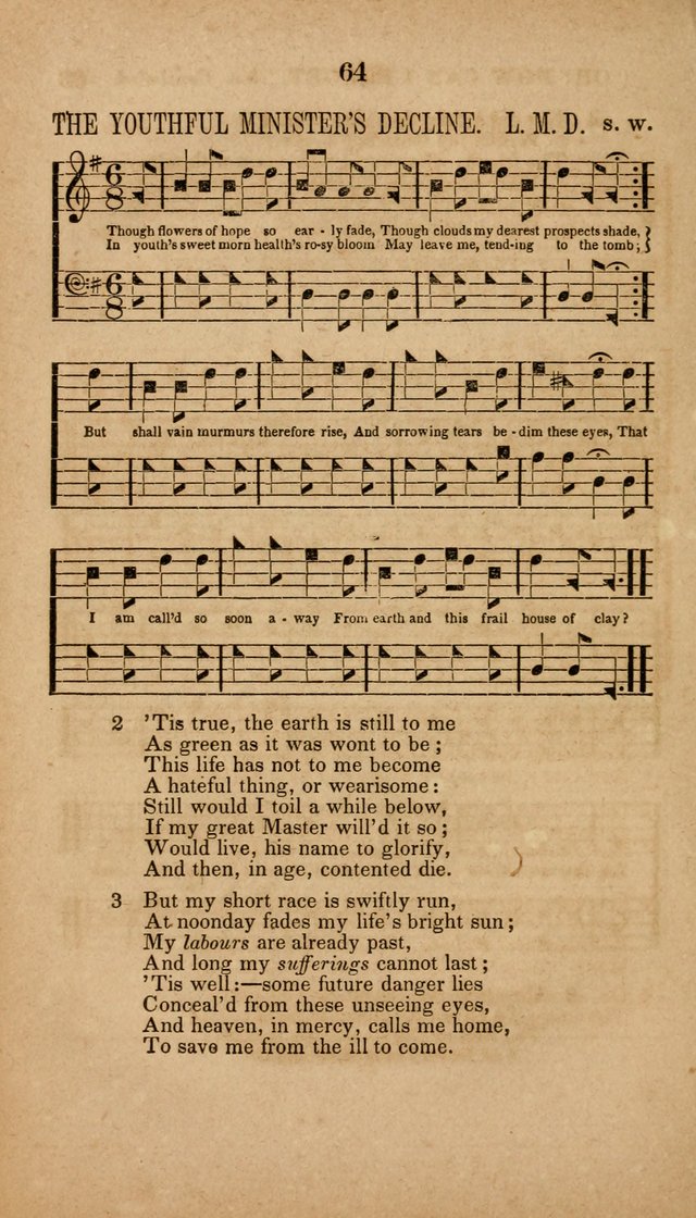 The Minstrel of Zion: a book of religious songs, accompanied with appropriate music, chiefly original page 64
