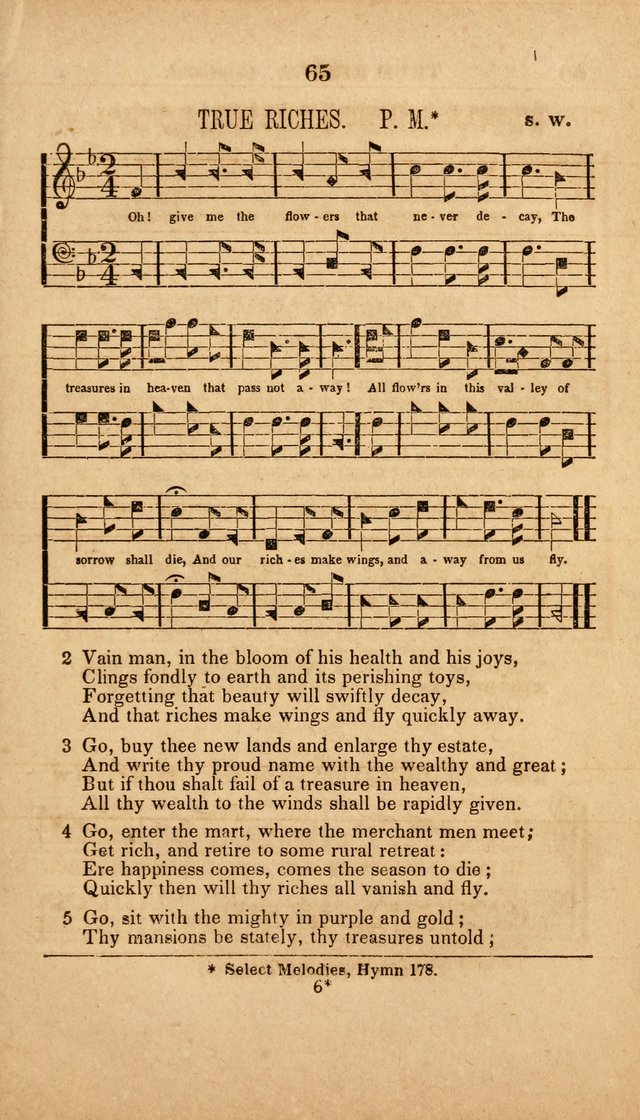 The Minstrel of Zion: a book of religious songs, accompanied with appropriate music, chiefly original page 65