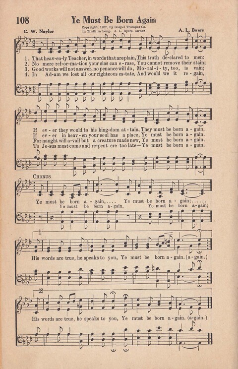 Melodies of Zion: A Compilation of Hymns and Songs, Old and New, Intended for All Kinds of Religious Service page 107