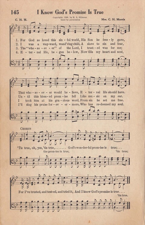 Melodies of Zion: A Compilation of Hymns and Songs, Old and New, Intended for All Kinds of Religious Service page 145