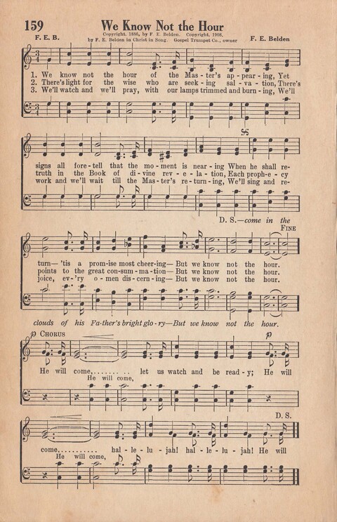 Melodies of Zion: A Compilation of Hymns and Songs, Old and New, Intended for All Kinds of Religious Service page 159