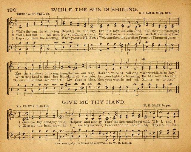 The New Alleluia: a collection of hymns and tunes for the Church School, and the mid-week meeting page 195