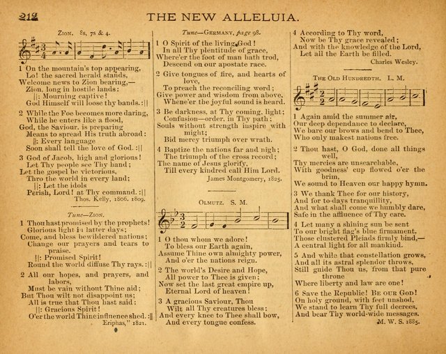 The New Alleluia: a collection of hymns and tunes for the Church School, and the mid-week meeting page 217