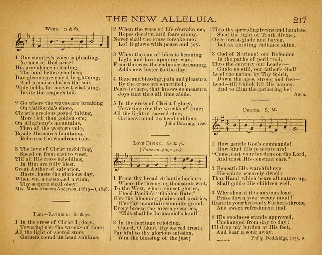 The New Alleluia: a collection of hymns and tunes for the Church School, and the mid-week meeting page 222