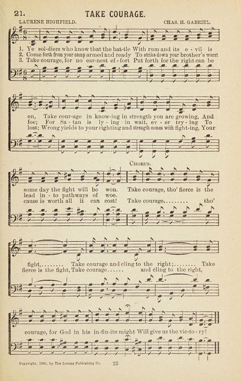 New Anti-Saloon Songs: A Collection of Temperance and Moral Reform Songs Prepared at the Request of The National Anti-Saloon League page 21