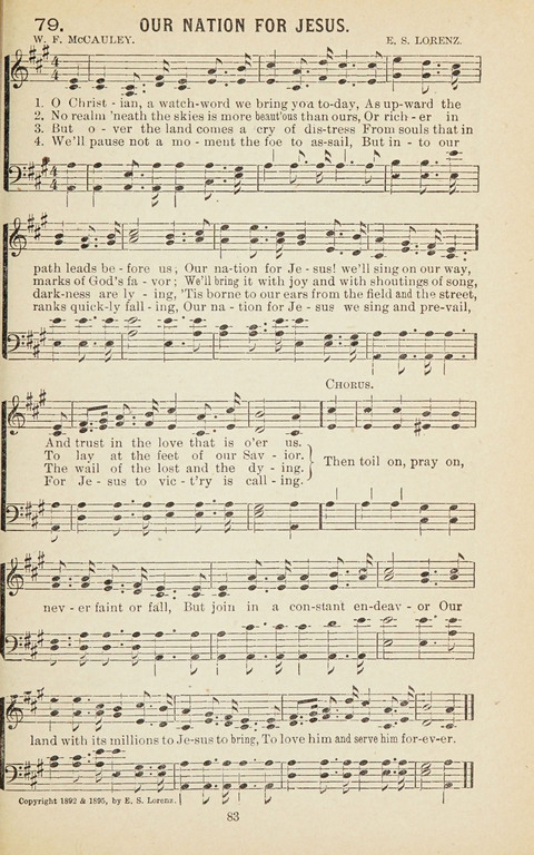 New Anti-Saloon Songs: A Collection of Temperance and Moral Reform Songs Prepared at the Request of The National Anti-Saloon League page 81