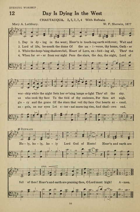 New Baptist Hymnal: containing standard and Gospel hymns and responsive readings page 10