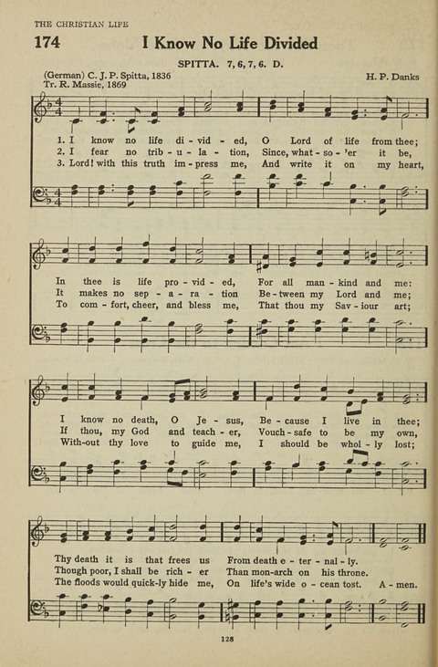 New Baptist Hymnal: containing standard and Gospel hymns and responsive readings page 128
