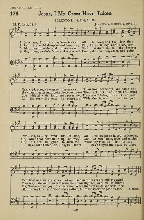New Baptist Hymnal: containing standard and Gospel hymns and responsive readings page 130