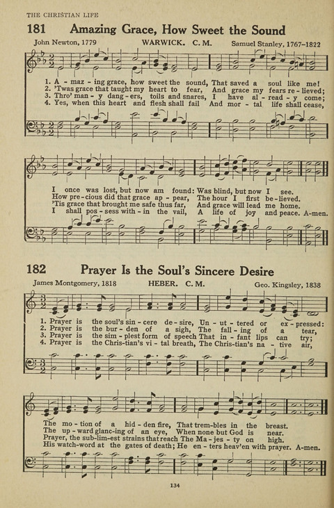 New Baptist Hymnal: containing standard and Gospel hymns and responsive readings page 134