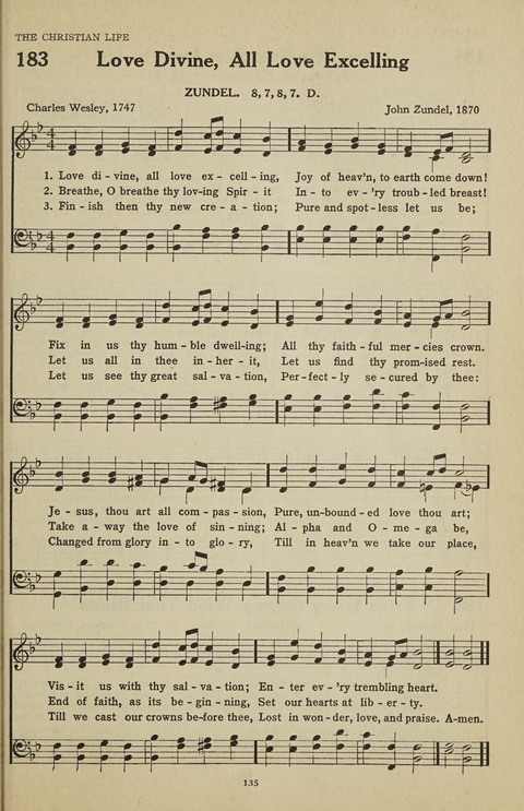 New Baptist Hymnal: containing standard and Gospel hymns and responsive readings page 135