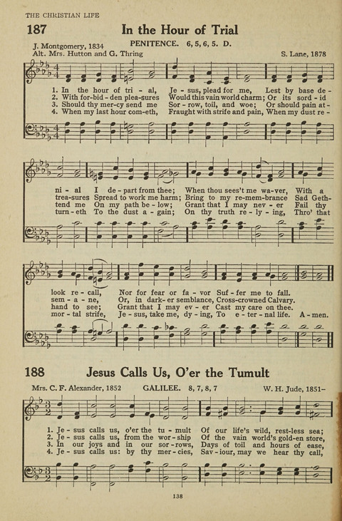 New Baptist Hymnal: containing standard and Gospel hymns and responsive readings page 138