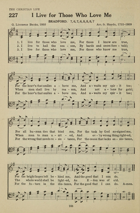 New Baptist Hymnal: containing standard and Gospel hymns and responsive readings page 168