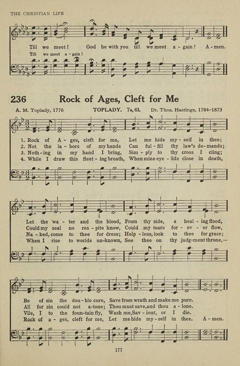 New Baptist Hymnal: containing standard and Gospel hymns and responsive readings page 177