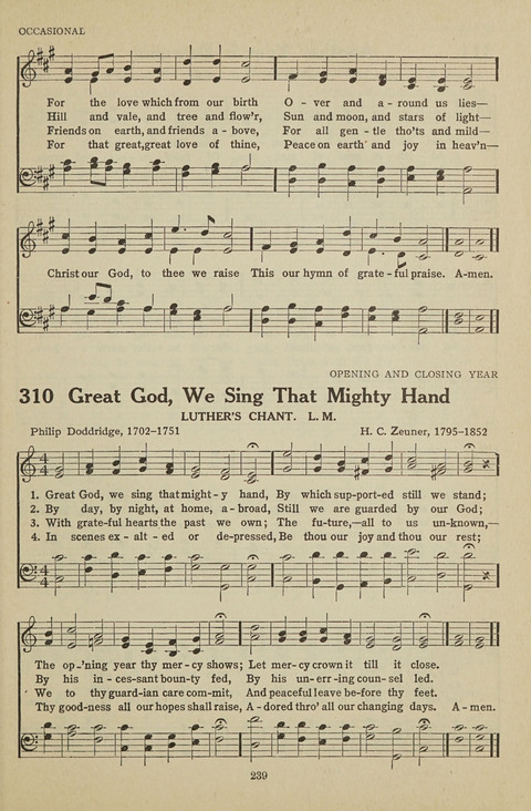 New Baptist Hymnal: containing standard and Gospel hymns and responsive readings page 239