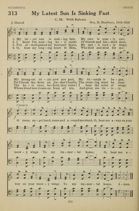 New Baptist Hymnal: containing standard and Gospel hymns and responsive readings page 242