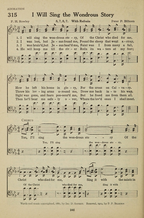 New Baptist Hymnal: containing standard and Gospel hymns and responsive readings page 246