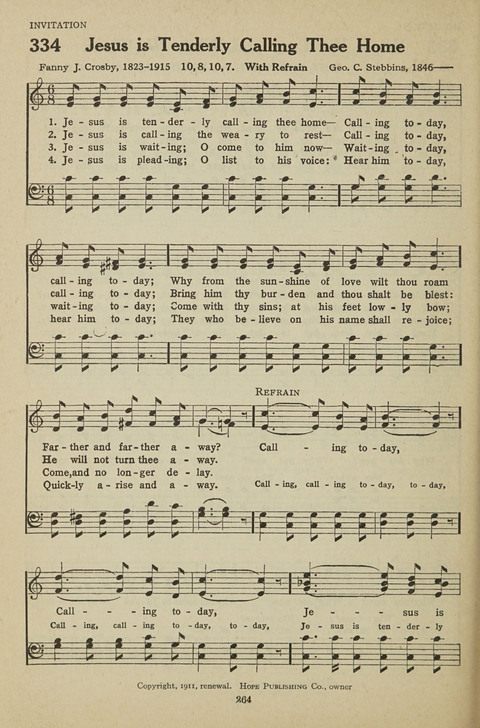 New Baptist Hymnal: containing standard and Gospel hymns and responsive readings page 264