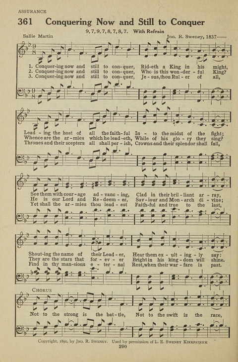 New Baptist Hymnal: containing standard and Gospel hymns and responsive readings page 290