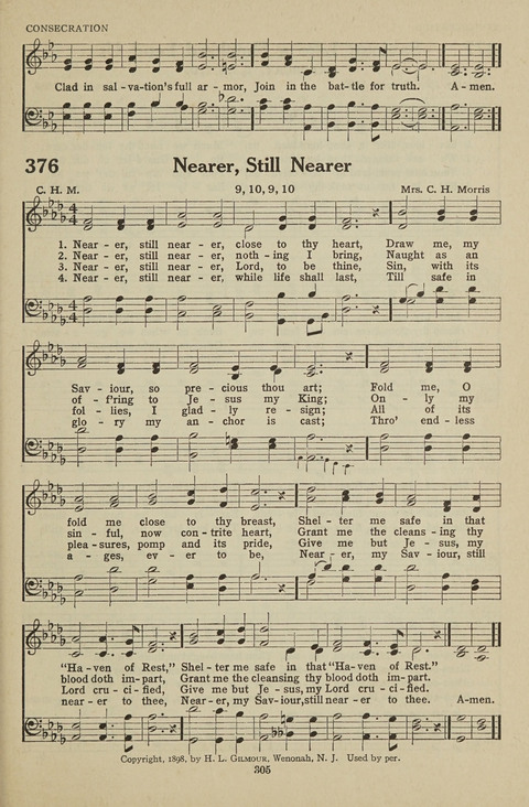 New Baptist Hymnal: containing standard and Gospel hymns and responsive readings page 305