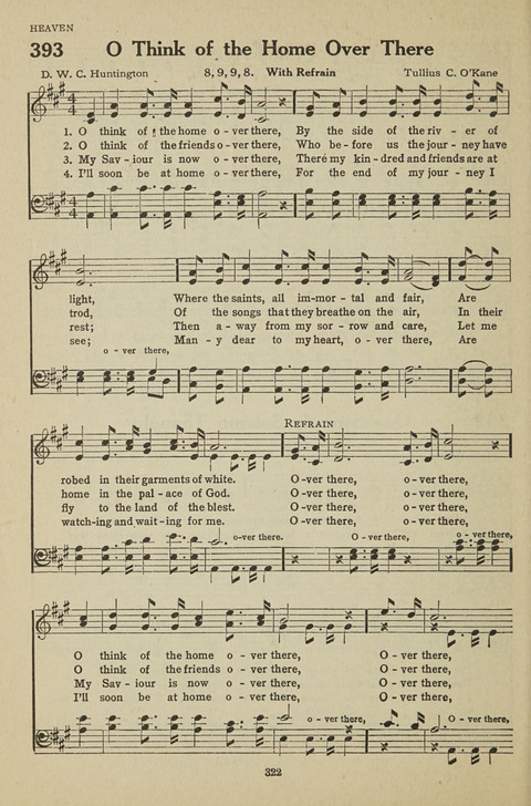 New Baptist Hymnal: containing standard and Gospel hymns and responsive readings page 322