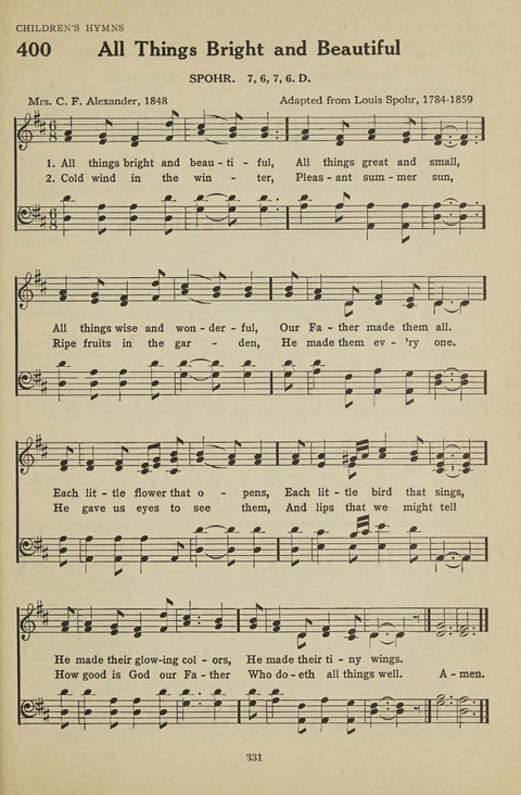 New Baptist Hymnal: containing standard and Gospel hymns and responsive readings page 331