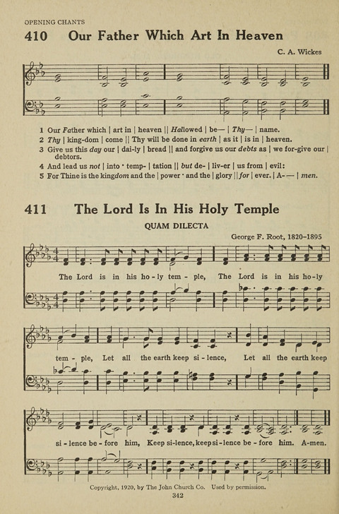 New Baptist Hymnal: containing standard and Gospel hymns and responsive readings page 342