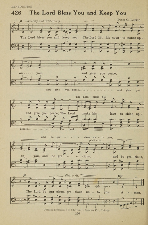 New Baptist Hymnal: containing standard and Gospel hymns and responsive readings page 350