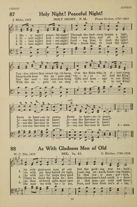 New Baptist Hymnal: containing standard and Gospel hymns and responsive readings page 66