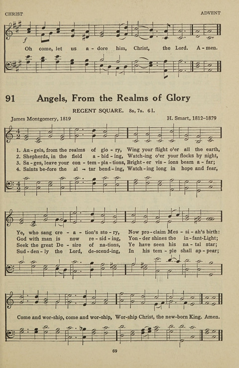 New Baptist Hymnal: containing standard and Gospel hymns and responsive readings page 69