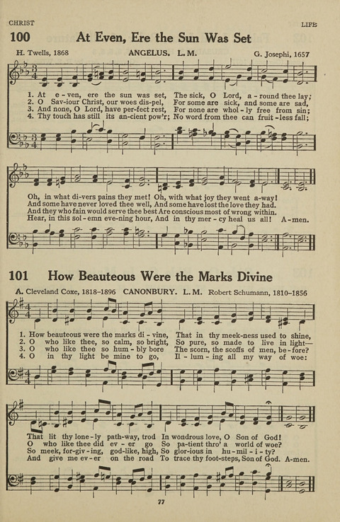 New Baptist Hymnal: containing standard and Gospel hymns and responsive readings page 77