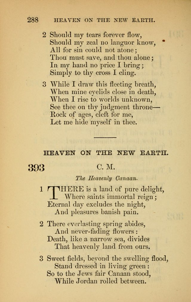 The New Baptist Psalmist and Tune Book: for churches and Sunday-schools page 288