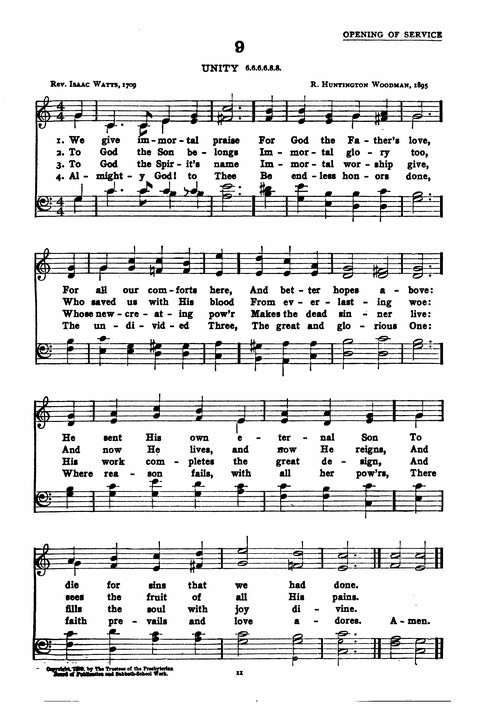 The New Baptist Praise Book: or, Hymns of the Centuries page 11