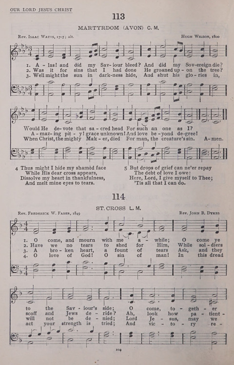 The New Baptist Praise Book: or hymns of the centuries page 104