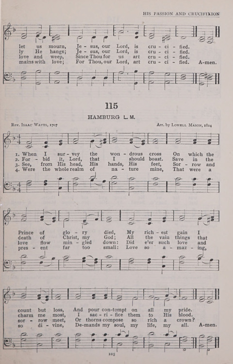 The New Baptist Praise Book: or hymns of the centuries page 105