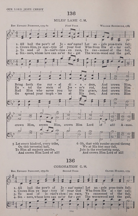 The New Baptist Praise Book: or hymns of the centuries page 124