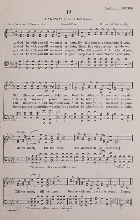 The New Baptist Praise Book: or hymns of the centuries page 21