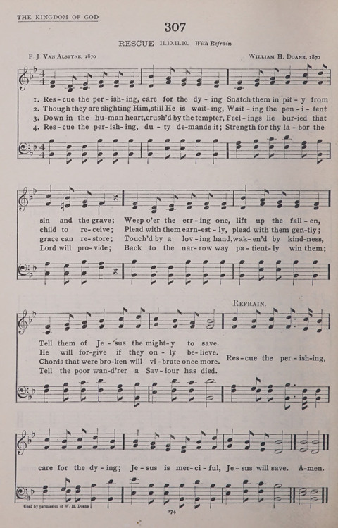 The New Baptist Praise Book: or hymns of the centuries page 274