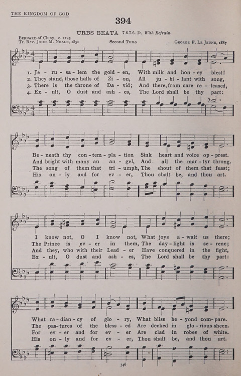 The New Baptist Praise Book: or hymns of the centuries page 346