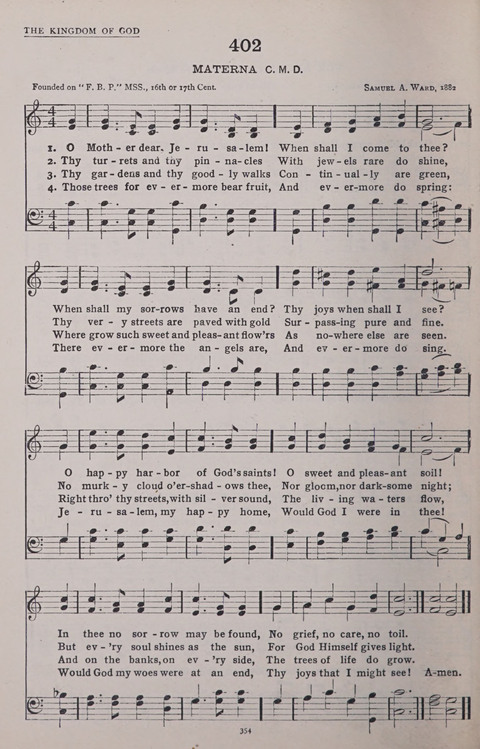 The New Baptist Praise Book: or hymns of the centuries page 354