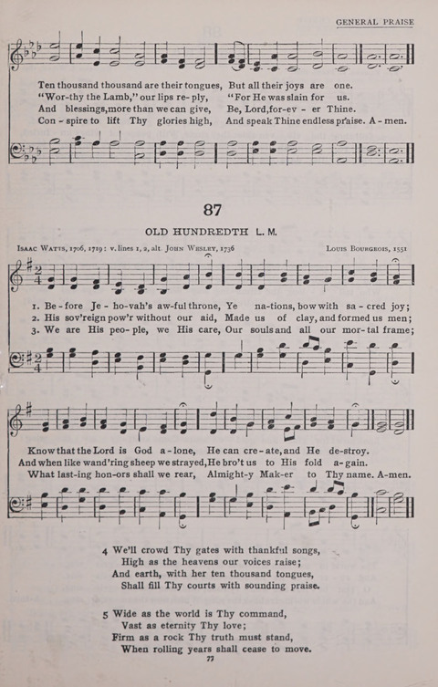 The New Baptist Praise Book: or hymns of the centuries page 77