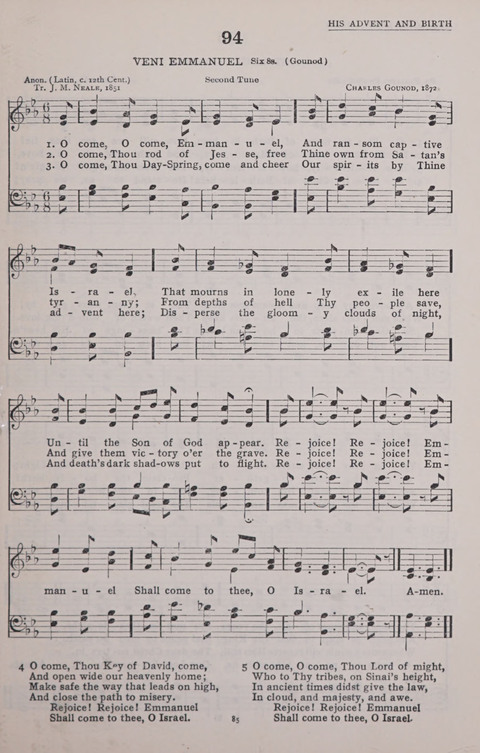 The New Baptist Praise Book: or hymns of the centuries page 85