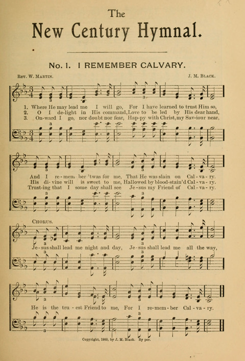 The New Century Hymnal page 1