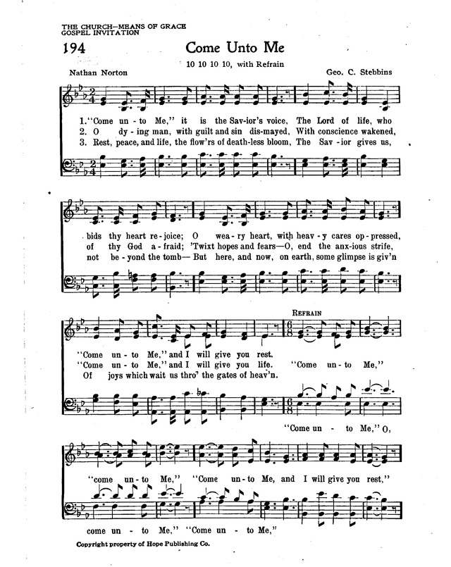 The New Christian Hymnal page 168