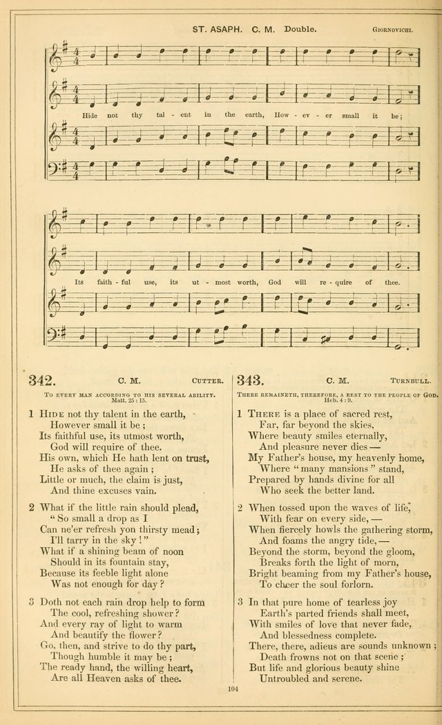 The New Congregational Hymn and Tune Book, for Public, Social and Private  Worship page 119